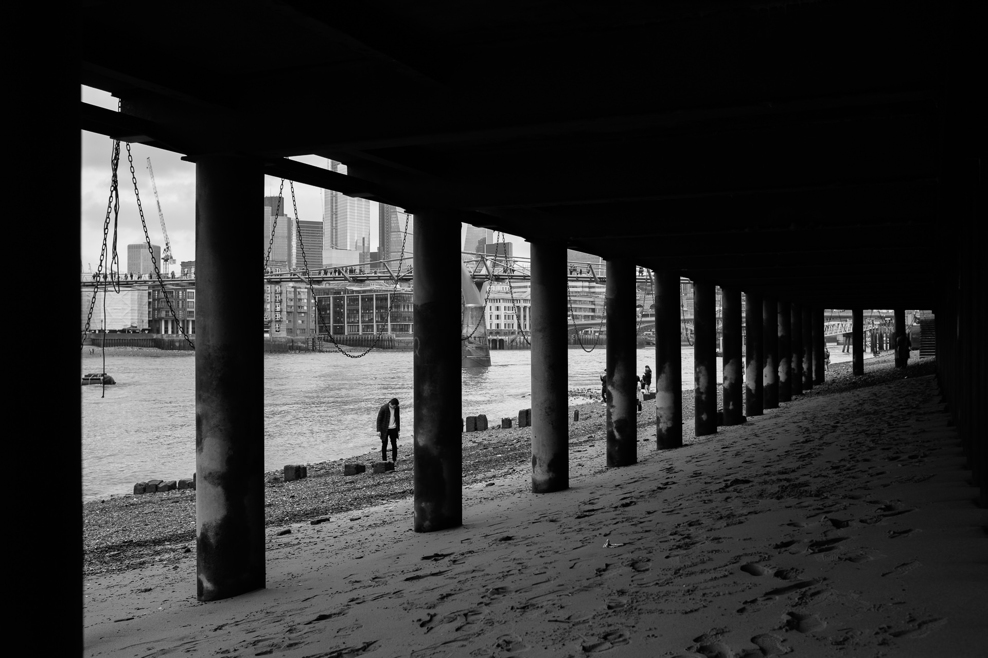 Low tide on the River Thames