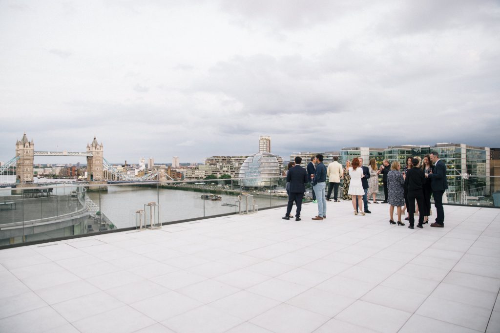 terrace view near Tower Bridge