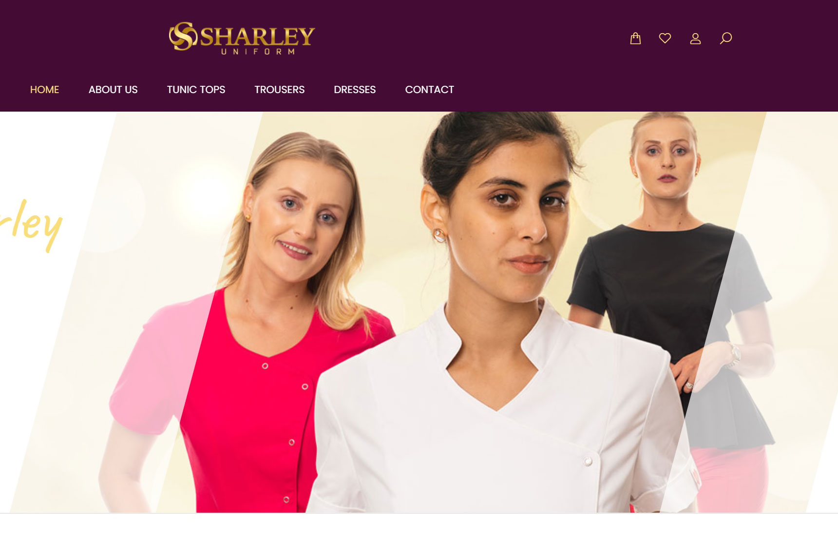 Sheley uniforms – studio product photography